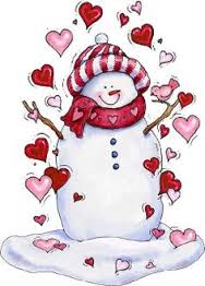 valentine snowman